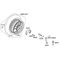 Hinterrad mit Bremse