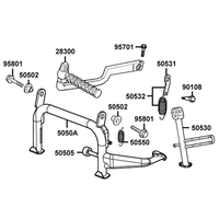 Haupt-, Seitenständer & Kickstarter