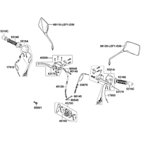 Armaturen, Spiegel, Bowdenzüge & Bremse vorne