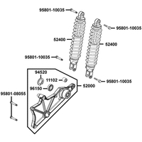 Stossdämpfer hinten