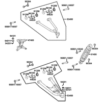 Federbein, Querlenker rechts