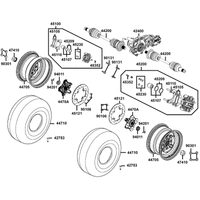 Räder vorne mit Bremse