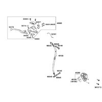 Bremshebel & Bremsschlauch vorne
