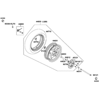 Vorderrad mit Bremse