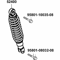 Stossdämpfer hinten