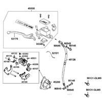 Hauptbremszylinder vorne & Bremsschläuche