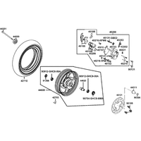 Vorderrad mit Bremse