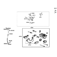 Bremshebel & Bremsschlauch vorne