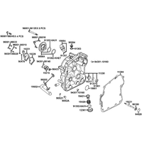 Gehäusedeckel rechts & Wasserpumpe