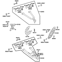 Federbein, Querlenker rechts