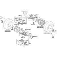 Räder vorne mit Bremse