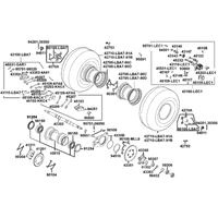 Räder hinten, Antrieb mit Bremse