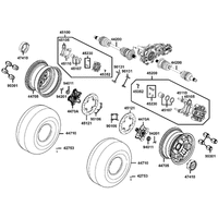 Räder vorne mit Bremse