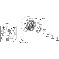 Hinterrad mit Bremse