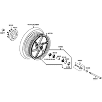 Vorderrad mit Bremsscheibe