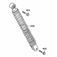 Stossdämpfer hinten