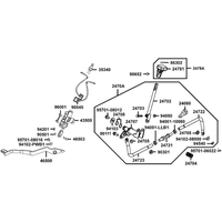 Hauptbremszylinder hinten, Fußbremse & Schaltung