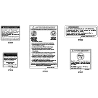 Aufkleber & Hinweis - Schilder