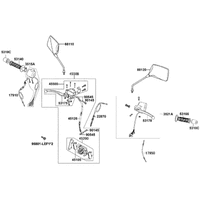 Armaturen, Spiegel, Bowdenzüge & Bremse vorne
