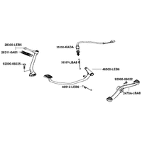 Kickstarter, Bremspedal, Schaltwippe