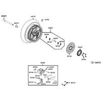 Vorderrad mit Bremse