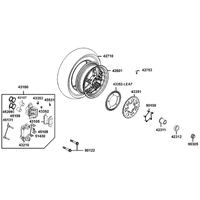 Hinterrad mit Bremse