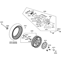 Vorderrad mit Bremse