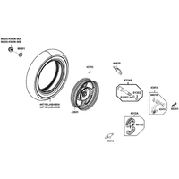 Hinterrad mit Bremse