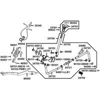 Hauptbremszylinder hinten, Fußbremse & Schaltung