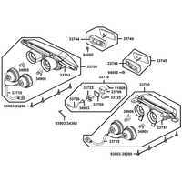 Blinker hinten, Rücklicht & Kennzeichenleuchte
