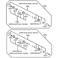 Einzelteile Antriebswelle
