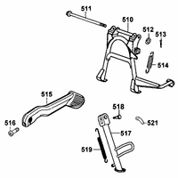 Ständer & Kickstarterhebel