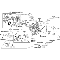 Gehäusedeckel rechts & Wasserpumpe