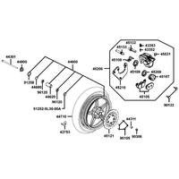 Vorderrad mit Bremse