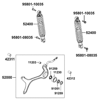 Stossdämpfer hinten