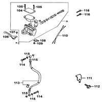 Hauptbremszylinder vorne
