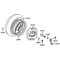 Hinterrad mit Bremse