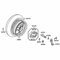 Hinterrad mit Bremse