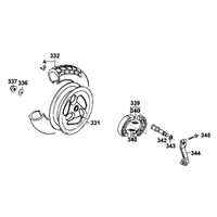 Hinterrad mit Bremse