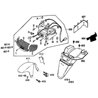 Rücklicht & hintere Radabdeckung