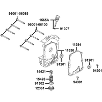 Kurbelgehäusedeckel rechts
