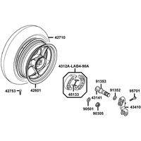 Hinterrad mit Bremssattel