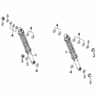 Stossdämpfer hinten