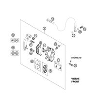BREMSZANGE VORNE BREMBO FC/FE