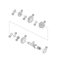 GETRIEBE I - ANTRIEBSWELLE 6-GANG