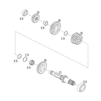 GETRIEBE I - ANTRIEBSWELLE 6-GANG