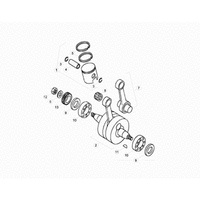 KURBELWELLE/KOLBEN/AUSGLEICHSWELLE