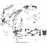 VERKLEIDUNG/SITZBANK/TANK