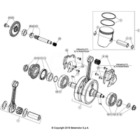 KURBELWELLE/KOLBEN/AUSGLEICHSWELLE
