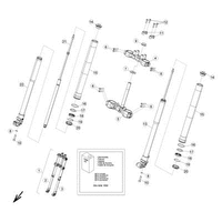 VORDERRADGABEL RAHMEN-NR. ZD3E40000E0100366-ZD3E40000E0100425